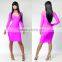 2014 new arrival pink cocktail dress