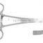 Body Piercing Forceps Stainless Steel , Straight, Serrated Jaw, Length 5"