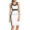 beaded one shoulder celebrity boutique dress women cotton sexy club dress