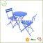Easy storage & weather resistant mental outdoor patio garden folding bistro set wholesale
