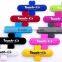 Creativity product silicone mobile phone card holder
