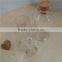 custom glass bottle with wood cork,small glass bottle