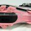 2016 OEM silver pink mtb cycling shoes with quick release atop micro adjustment buckle compatiable with SPD pedal