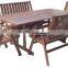 Meranti Outdoor / Garden Furniture Set - Table + chair & bench