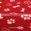 Dog Cat Fleece Blanket - Bone and Paw Print Assorted Color Pet Blankets