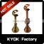 KYOK 28*22mm Black Curtain Pole Brackets,22mm Ball Tiebacks Bay Corner Passing Metal Rings Curtain Rod Parts