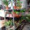 Display Garden Flower Cart for Sale hand cart Plywood Flower garden Cart TC020 danish trolley hand trucks for sale