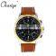 CHAXIGO 9904 3eyes Alloy wholesale Pu leather men watch with OEM