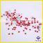 White silver back SS10 red glass flatback rhinestone non hotfix for nails