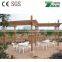 Wood plastic Materials Factory Outlets Outdoor Cheap Pergola used in balcony