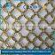 Chain braid ring mesh for building exterior and interior decoration