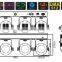High Power and Super Brightness 4*30W RGBWA LED COB Par Light DJ Lighting