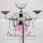 Crystal Material and Yes Handmade crystal wedding table candelabras centerpiece