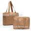 Waterproof Recycle Paper+Cotton Lining Zipper Top Laptop Bag With Shoulder Strap