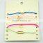 Fashion wholesale cheap neon cords braided friendship bracelet chains bracelet