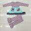 Hot Sale 100% Cotton Pretty Baby Outfit Little Girl Stripe Dress Boutique Baby Party Autumn Winter Dress Baby