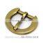 18.8MM D shape shoe buckle brush burnish brass plated
