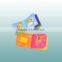 lovely plastic baby bath book, inflatable sleeves