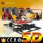 6DOF 6 Seats 360 Degree Theme Park Amusement Equipment 5D Movie Theater