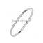 Memories Bangles With Customize Design Word 'NO BEER NO IDEA' With 4mm/7mm Width