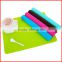 Soft baby bath mat with silicone