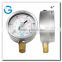 High quality 4 inch explosion-proof stainless steel case water 100 psi gauges with brass mount