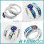 Pankoo Precious Stone Series Opal Sterling Silver for Engagement Unisex Ring