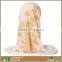 Muslim Women Classy White Printed Viscose Hijab Scarf Plain