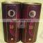 fashional wine bottle paper tube with tin lid