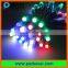 Black Wire Ws2811/sm16703/ucs1903 RGB 12mm 5V Round LED Pixel String