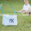 Wholesale Boutique Easter Basket Monogrammable Seersucker Bucket