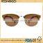 vintage half rimless full bamboo frame sunglasses australia in China