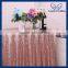 CL007A Popular made in china 120 inch round wedding decoration rose gold sequin table cloth