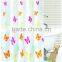 China B2B Printed Polyester Hookless Shower Curtain