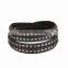 BOSHIHO New fashion leather unique mens bracelets wholesale