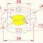 high power cob led chip 12w