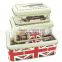 High End Printed Rectangular Cookie Gift Tin Can