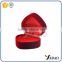 heart style ring velvet jewelry boxes wholesale good quality