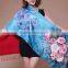 Flower,printed,Printed Pattern and Medium Style of Length 100% Silk Scarf