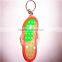 cheap personalized pvc slippers keychain