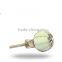 Cream Glass With Metal Work