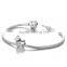 X272 Wholesale Zodiac Tiger Charms,Real 925 Silver Micro Paved Charms