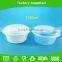 1250ml Disposable Round Lunch Box With Lock Clear and White Color Food Packaging Lunch Box