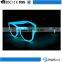 Wholesale designer bulk buy glow in the dark glasses,variety color one dollar night club party sunglasses