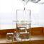 Design handmade clear glass circular cup 300ml ZB321