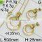 New arrival popular gold plated jewelry shop interior design
