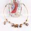 Promotional lovely brown stone bead bracelet , wholesale bracelet cute stone bracelet for girl