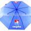 blue logo printing bottle umbrella