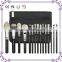 15pcs goat hair popular custom logo cosmetic makeup sets brush