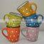 2017 Dora Logo printing 11oz color glazed coffee ceramic mug